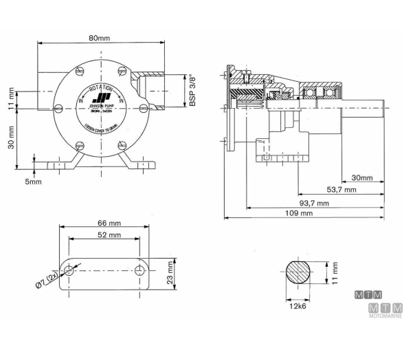 Johnson Bomba de refrigeración Johnson F35B-8