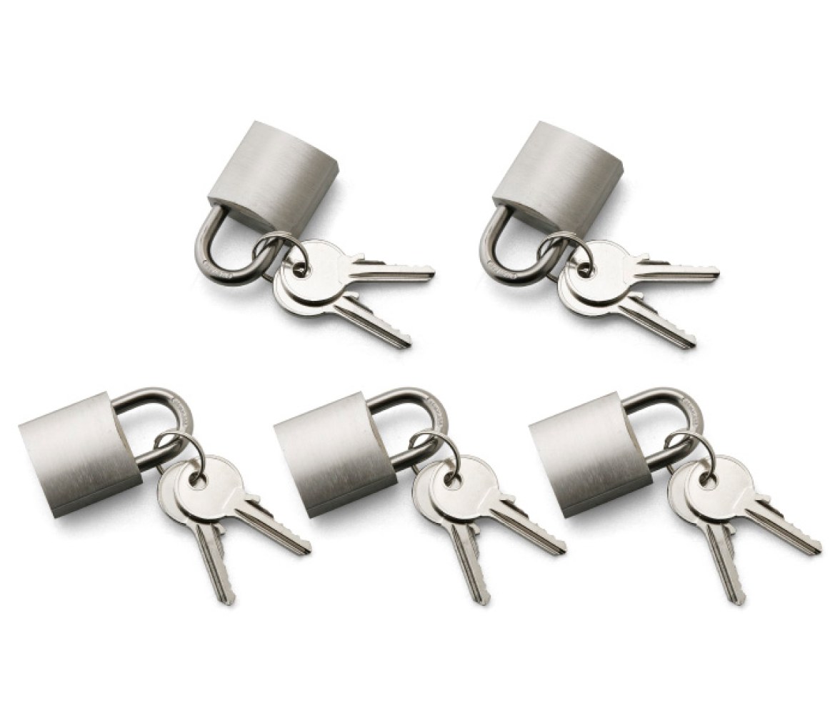 Juego 5 Candads Marino Acero Inoxidable Misma Llave