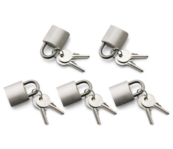 Juego 5 Candads Marino Acero Inoxidable Misma Llave