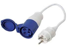 Juego Enchufe Hembra 16A y Enchufe Macho Schuko  Lalizas