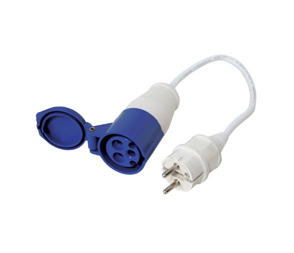 Juego Enchufe Hembra 16A y Enchufe Macho Schuko  Lalizas