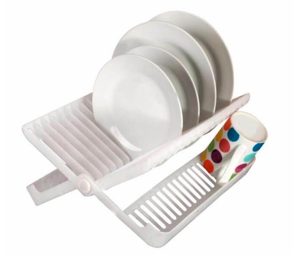 Kampa Escurreplatos Blanco Plegable