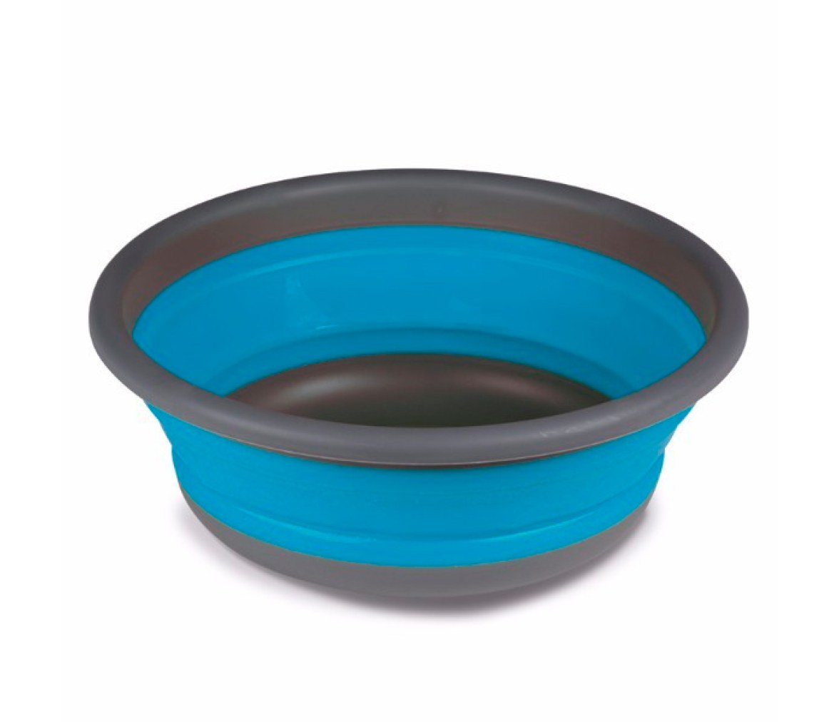 Lavabo Redondo Plegable Mediano Azul
