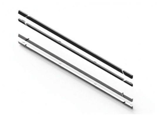Kit de Bisel Simrad MO24 - Plateado y Negro