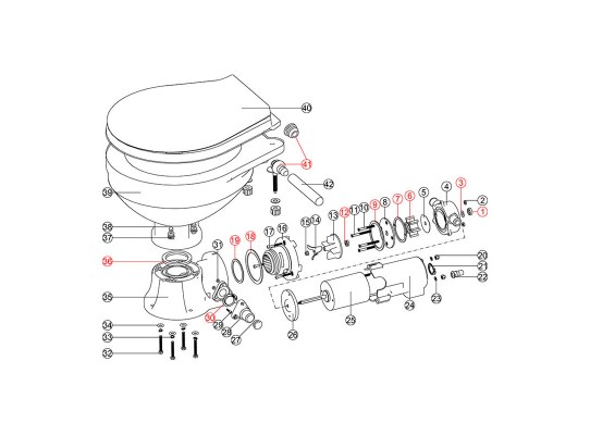 Kit de consumibles de reparación inodoros LT