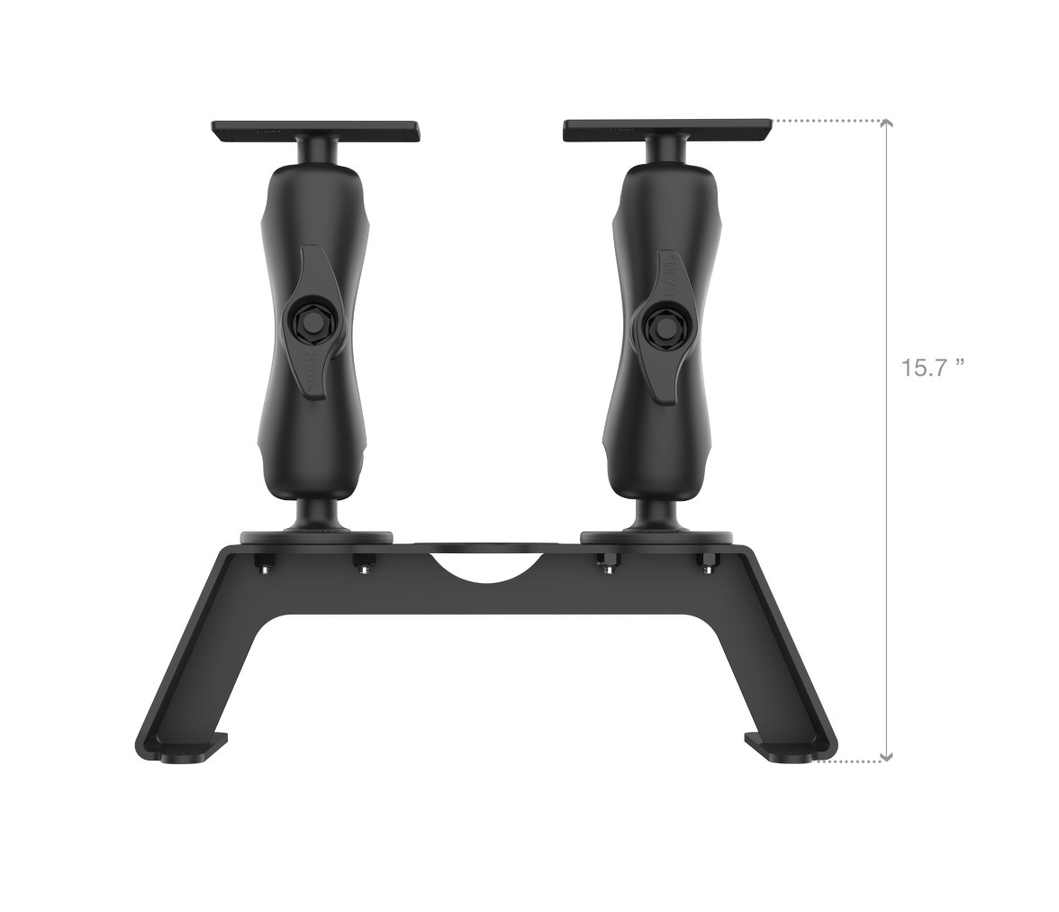 Kit de cubierta para buscador de peces RAM con doble Humminbird Helix 8-10 y mon