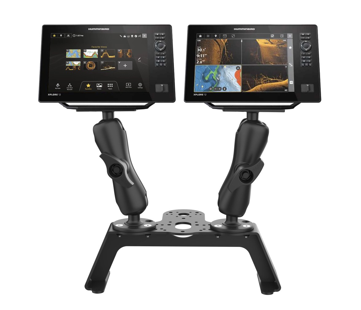 Kit de cubierta para buscador de peces RAM con doble Humminbird Helix 8-10 y mon