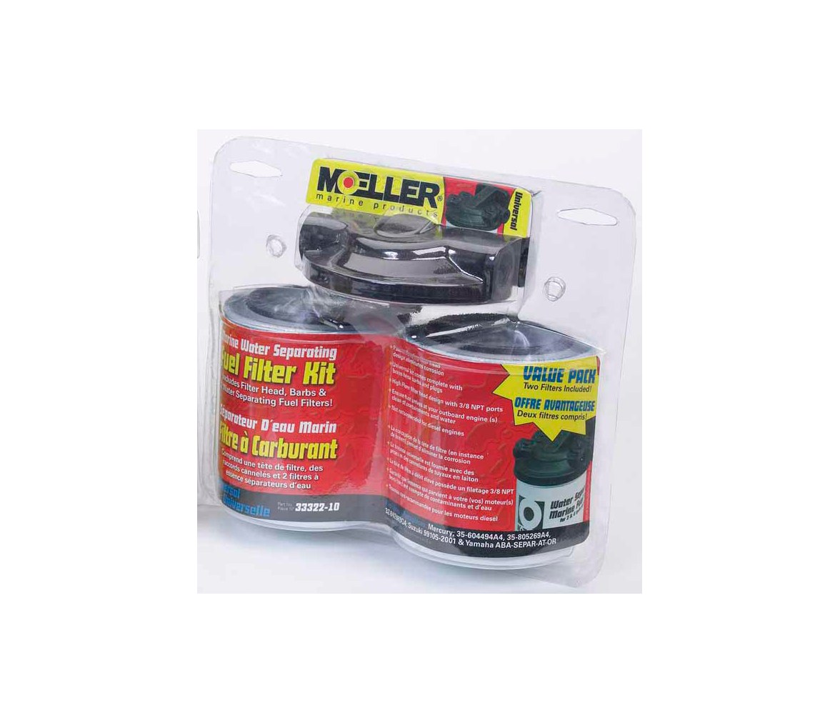 Kit de filtro separador agua 10 micras Rosca 3/8" (8mm)