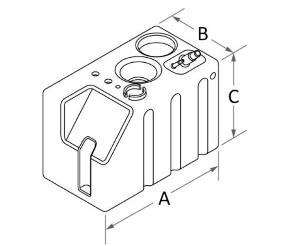 Kit Depósito 222 l 12 V con bomba 16.700.13