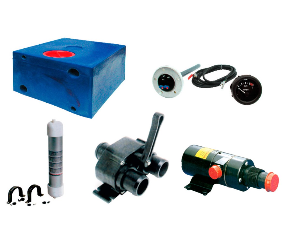 Kit Deposito de Aguas Negras Completo 47 Litros