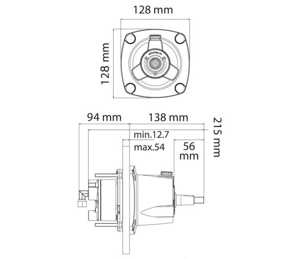 Ultraflex Kit Direccion Hidraulica UC81-OBF hasta 115 CV