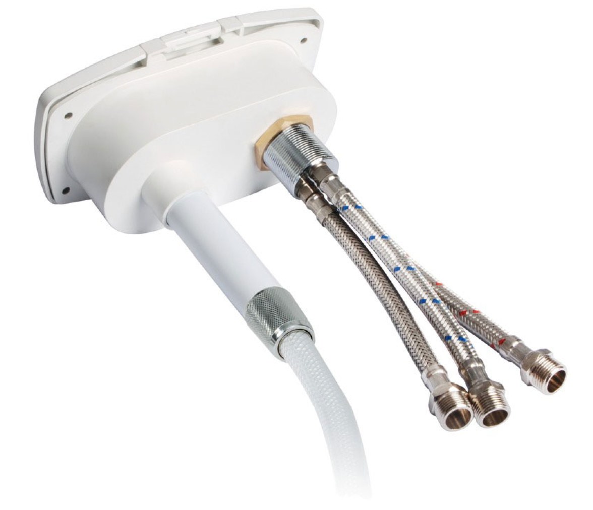 Kit Ducha New Edge con Mezclador Blanco