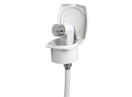 White New Edge Shower Set Vertical