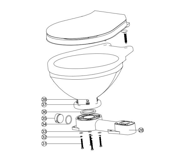 Kit E Montaje para Base de Inodoro Manual LT