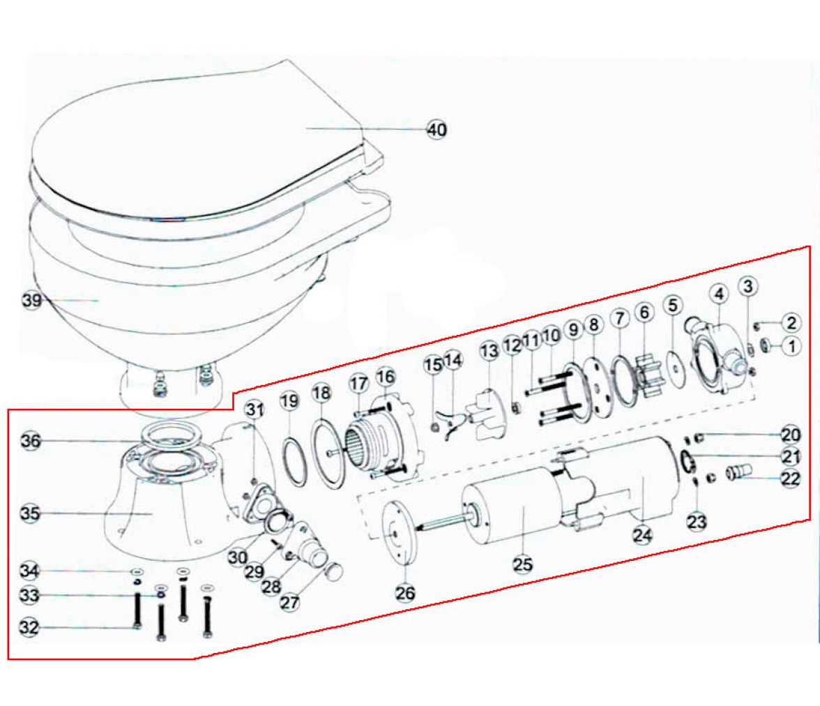 Kit Reparacion para inodoros electricos LT