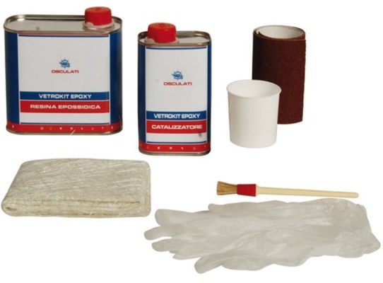 Kit Reparador resina epoxy fibra vidrio