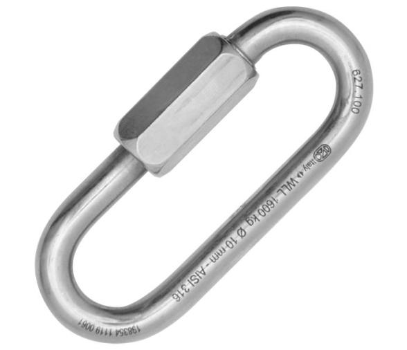 Kong Eslabón rapido ovalado Largo Acero Inoxidable