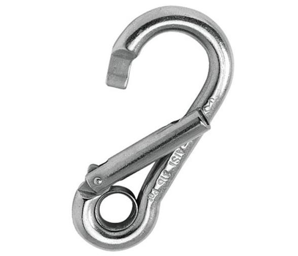 Kong Mosqueton Bombero Inox con Ojal y Apertura Lateral