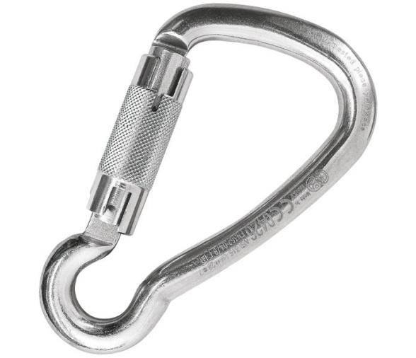 Kong Mosquetón en acero inoxidable asimétrico Autobloqueo