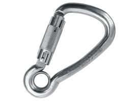 Kong Mosquetón en acero inoxidable asimétrico Autobloqueo con Ojal