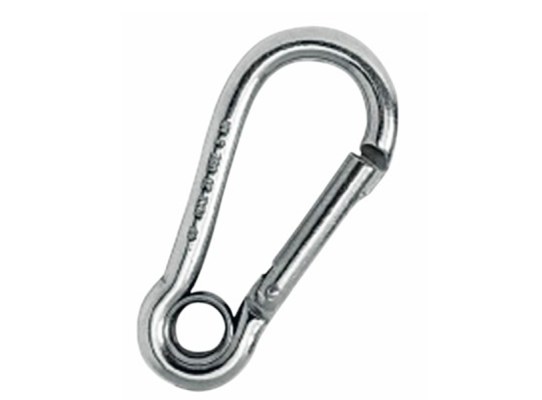 Kong Spring hook inox 316 with eyelet