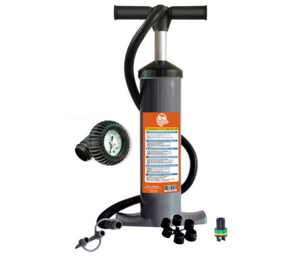 Kybin Hinchador Vertical Aluminio Doble Accion con Manometro