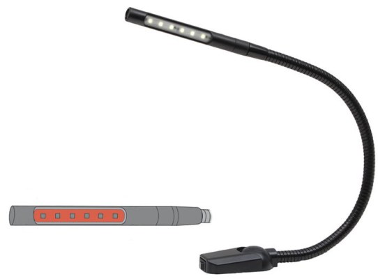 Labcraft ML Articulated LED Spotlight for Chart Table