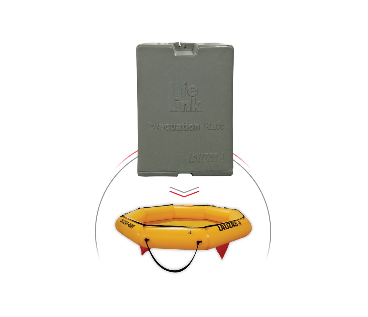 Lalizas Grey Evacuation Liferaft