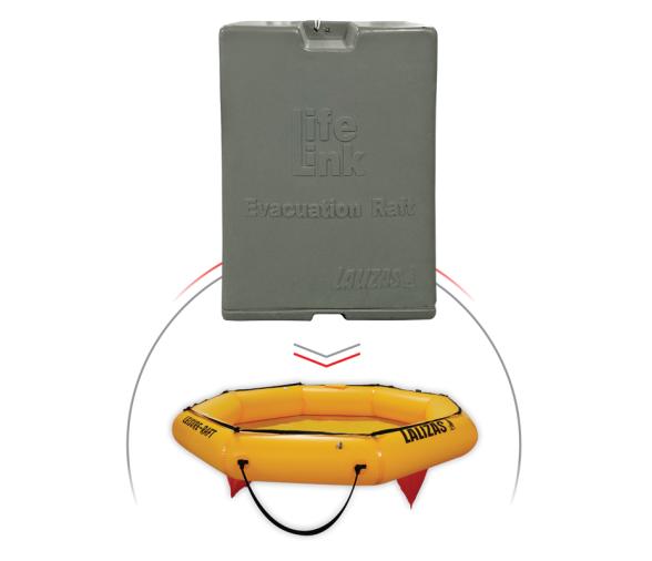 Lalizas Balsa de Evacuación gris