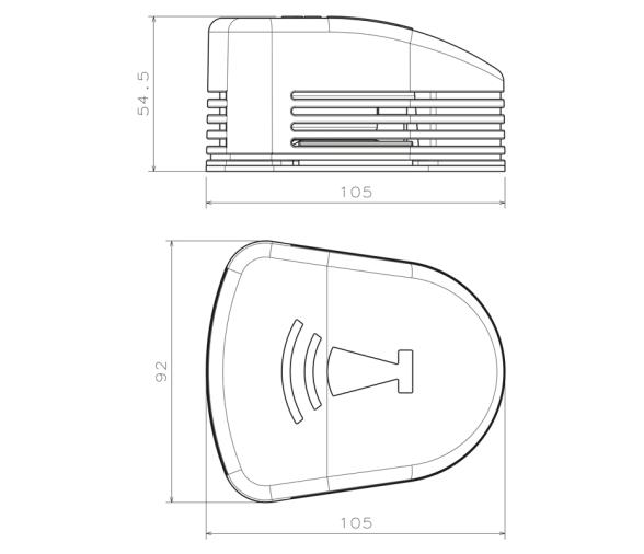 Lalizas Bocina eléctrica compacta