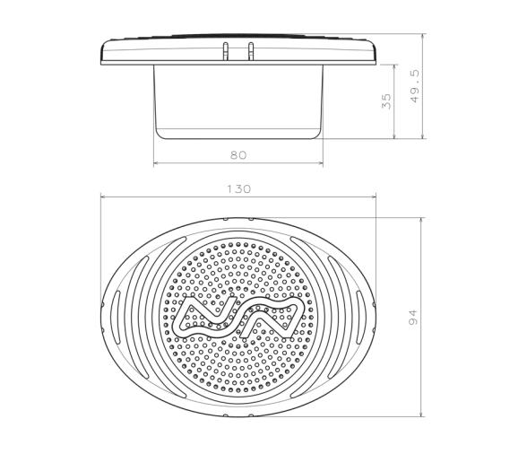 Lalizas Bocina eléctrica de montaje empotrado