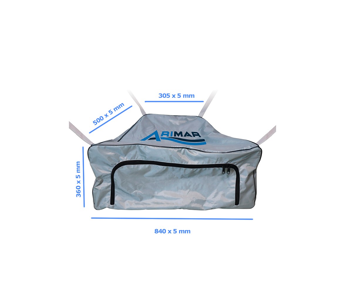 Lalizas Bolsa de Proa para Neumaticas ARIMAR, Gris