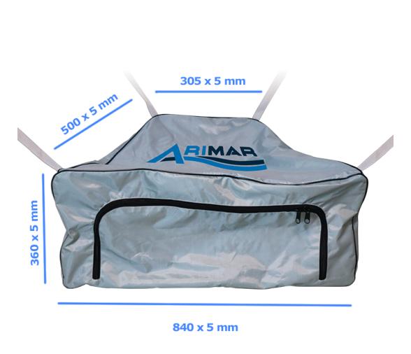 Lalizas Bolsa de Proa para Neumaticas ARIMAR, Gris