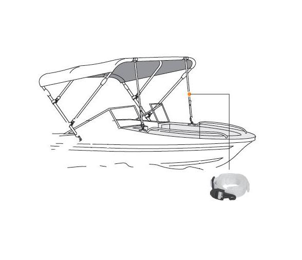 Lalizas Cincha Ajustable 25 mm para Toldo