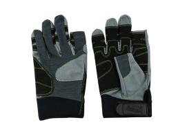 Lalizas Guantes 2 Dedos Cortos Amara Gris Negro