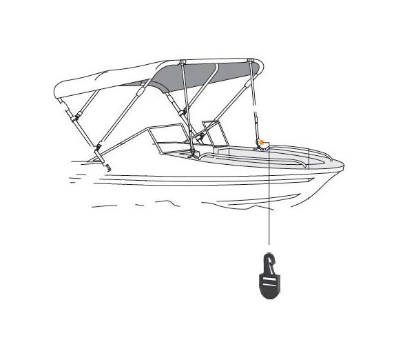 Lalizas Hebilla 25mm para Toldo