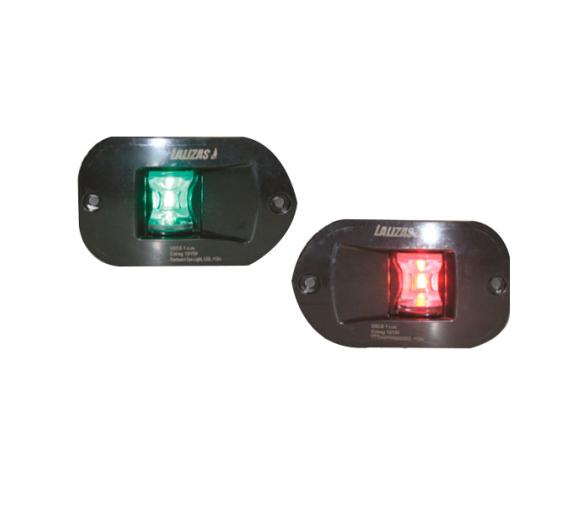 Lalizas Luces Babor-Estribor Montaje Vertical Empotrado FOS LED 12