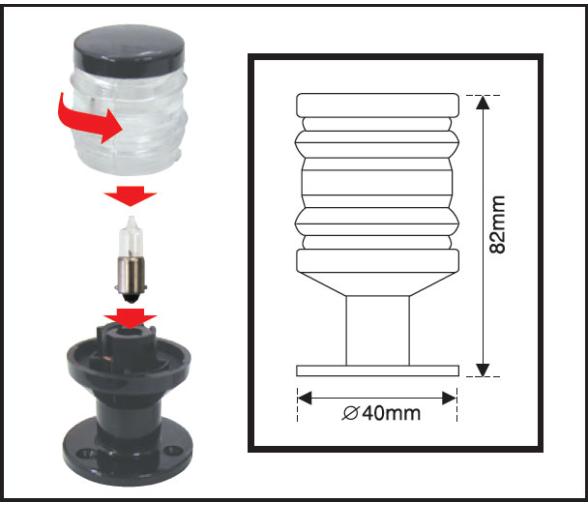 Lalizas Luces de Navegacion Junior S12-N12 Lalizas
