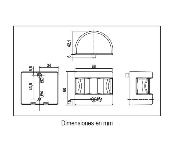 Lalizas Luz Bi-Color Montaje Vertical FOS LED 12
