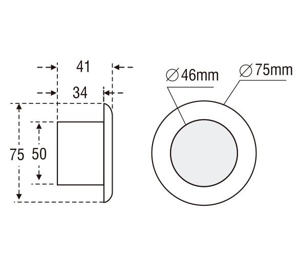 Lalizas Luz para Empotrar Cromada