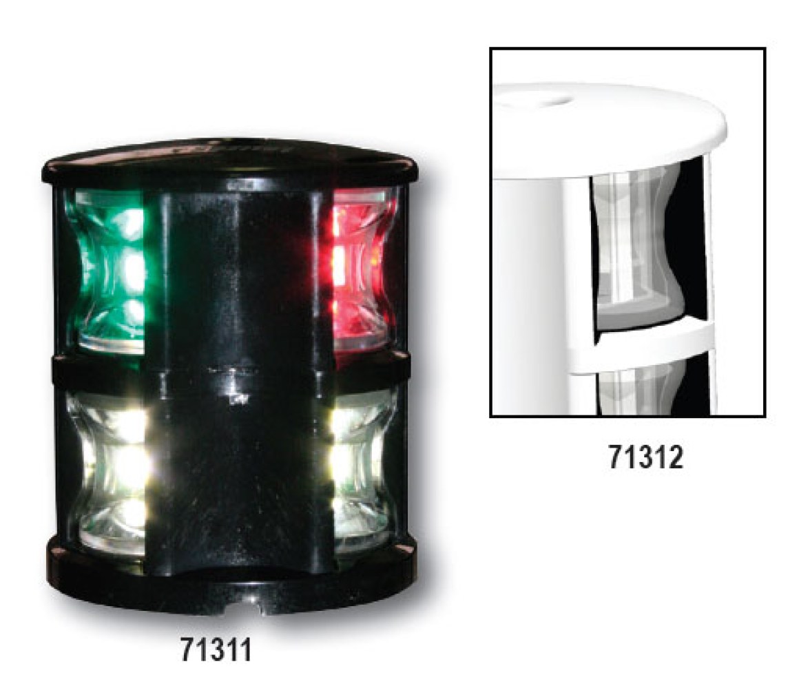 Lalizas Luz Tricolor Fondeo Montaje Cubierta FOS LED 12