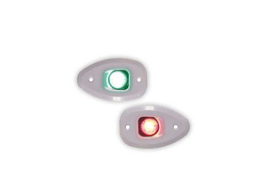 Lalizas Micro LED 12 juego luces babor y estribor 112.5° con agujeros