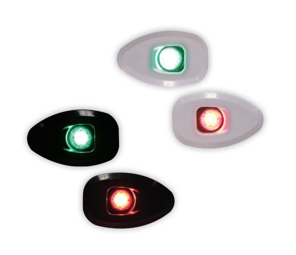 Lalizas Micro LED 12 juego luces babor y estribor 112.5° sin agujeros