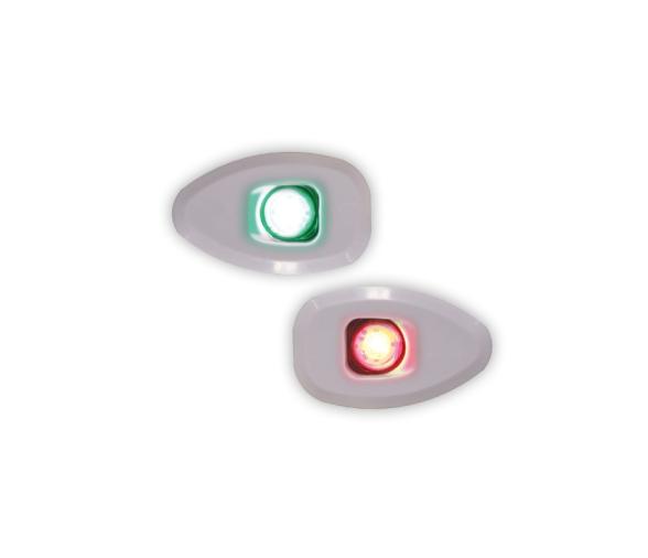 Lalizas Micro LED 12 juego luces babor y estribor 112.5° sin agujeros