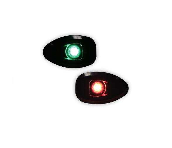 Lalizas Micro LED 12 juego luces babor y estribor 112.5° sin agujeros