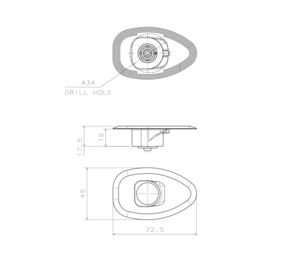 Lalizas Micro LED 12 juego luces babor y estribor 112.5° sin agujeros