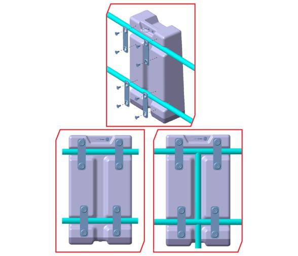 Lalizas MOB Danbuoy y Boya Herradura, gris