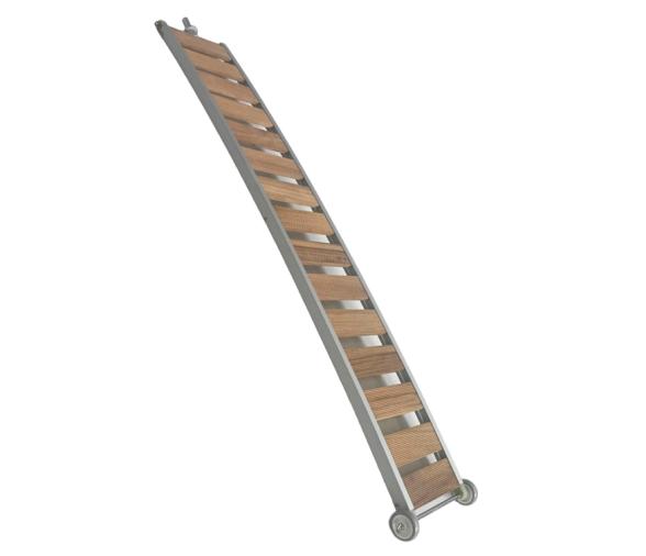 Lalizas Pasarela de Madera con Marco de Aluminio