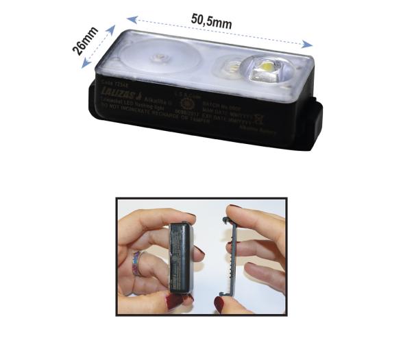 Lalizas Alkalite II Luz Intermitente LED para Chaleco Salvavidas