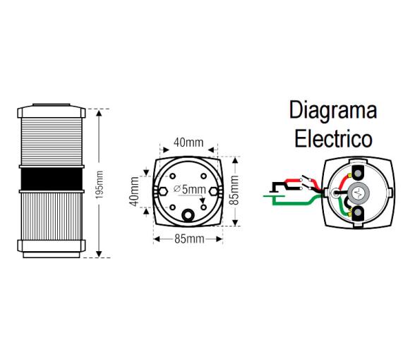 Lalizas Classic LED 20 Luz Tri-color y Fondeo